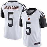 Nike Men & Women & Youth Bengals 5 AJ McCarron White Color Rush Limited Jersey,baseball caps,new era cap wholesale,wholesale hats